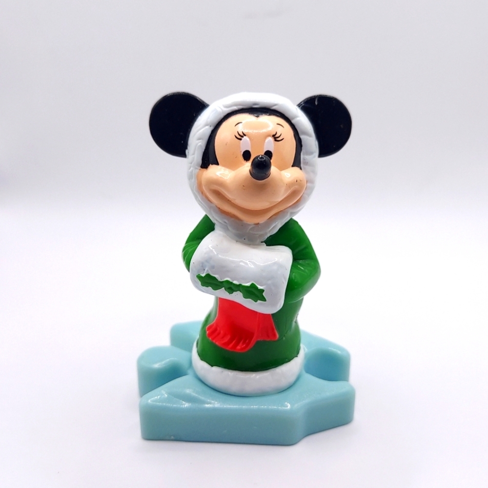 Once Upon A Christmas Minnie Mouse McDonalds Toy Disney Gold Collection 2000